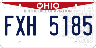 OH license plate FXH5185