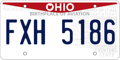 OH license plate FXH5186
