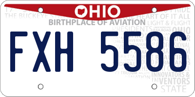 OH license plate FXH5586