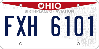 OH license plate FXH6101