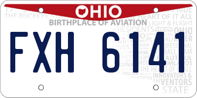 OH license plate FXH6141