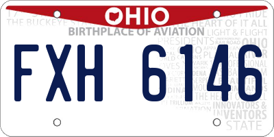 OH license plate FXH6146