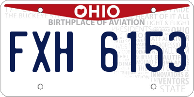 OH license plate FXH6153