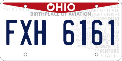 OH license plate FXH6161