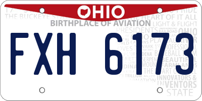 OH license plate FXH6173