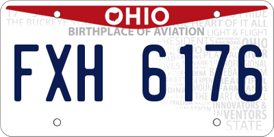 OH license plate FXH6176