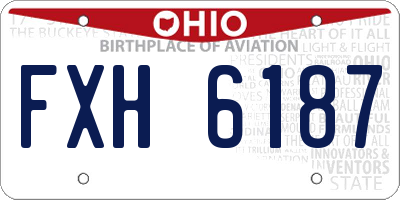 OH license plate FXH6187