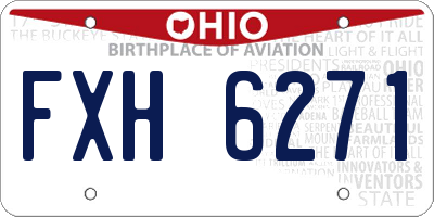 OH license plate FXH6271