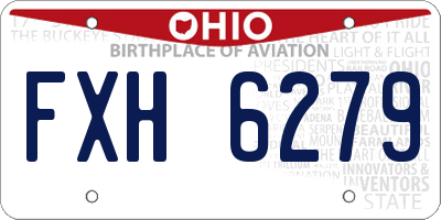 OH license plate FXH6279