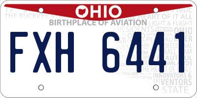 OH license plate FXH6441