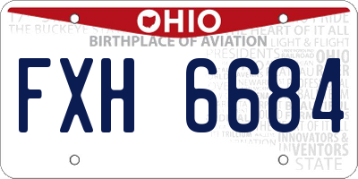 OH license plate FXH6684