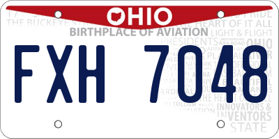 OH license plate FXH7048
