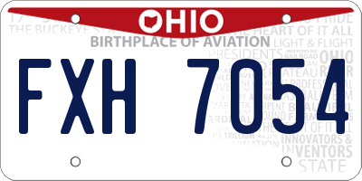 OH license plate FXH7054