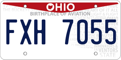 OH license plate FXH7055