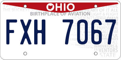 OH license plate FXH7067