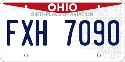 OH license plate FXH7090