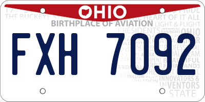 OH license plate FXH7092