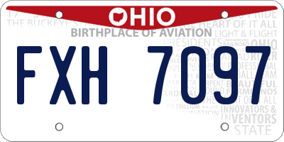 OH license plate FXH7097