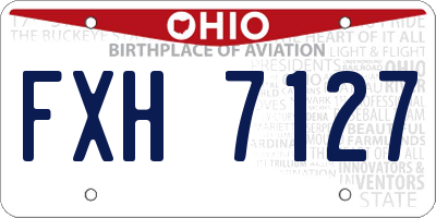 OH license plate FXH7127