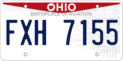 OH license plate FXH7155