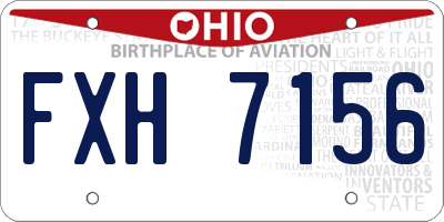 OH license plate FXH7156