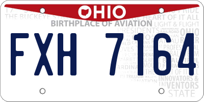 OH license plate FXH7164