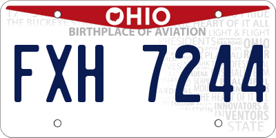OH license plate FXH7244