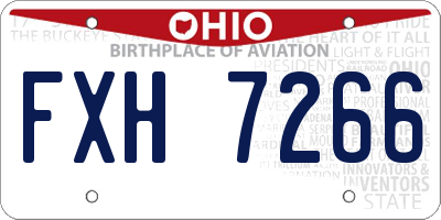 OH license plate FXH7266