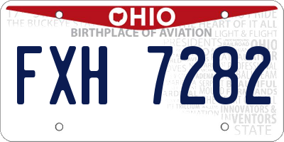OH license plate FXH7282