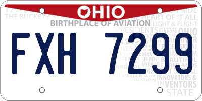 OH license plate FXH7299