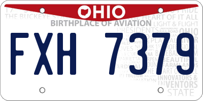 OH license plate FXH7379