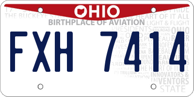 OH license plate FXH7414