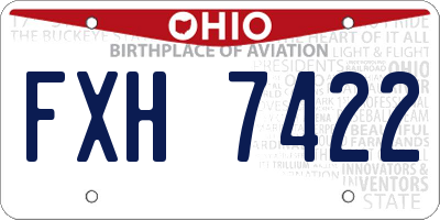 OH license plate FXH7422