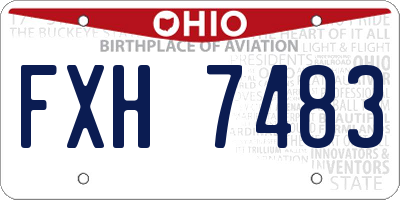 OH license plate FXH7483