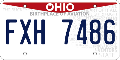 OH license plate FXH7486