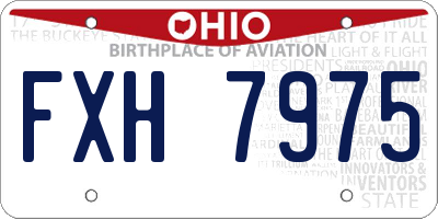 OH license plate FXH7975