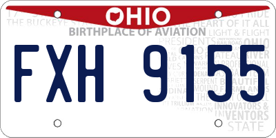 OH license plate FXH9155