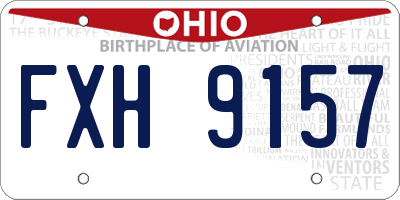 OH license plate FXH9157