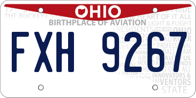 OH license plate FXH9267