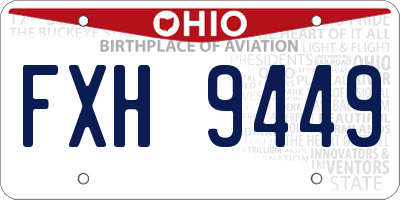 OH license plate FXH9449