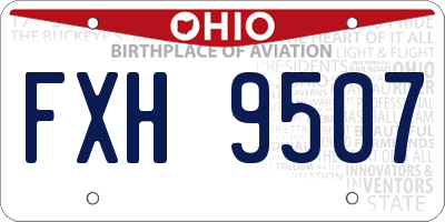 OH license plate FXH9507