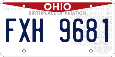 OH license plate FXH9681