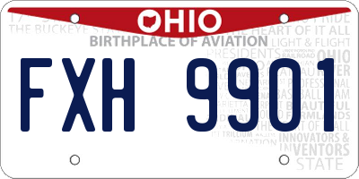 OH license plate FXH9901