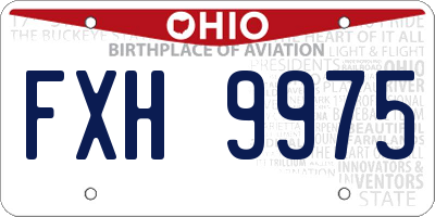 OH license plate FXH9975