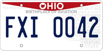 OH license plate FXI0042