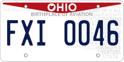 OH license plate FXI0046