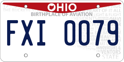 OH license plate FXI0079