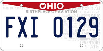 OH license plate FXI0129