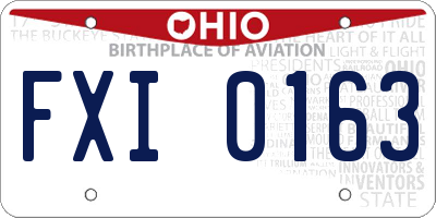 OH license plate FXI0163
