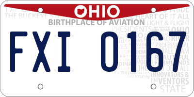 OH license plate FXI0167